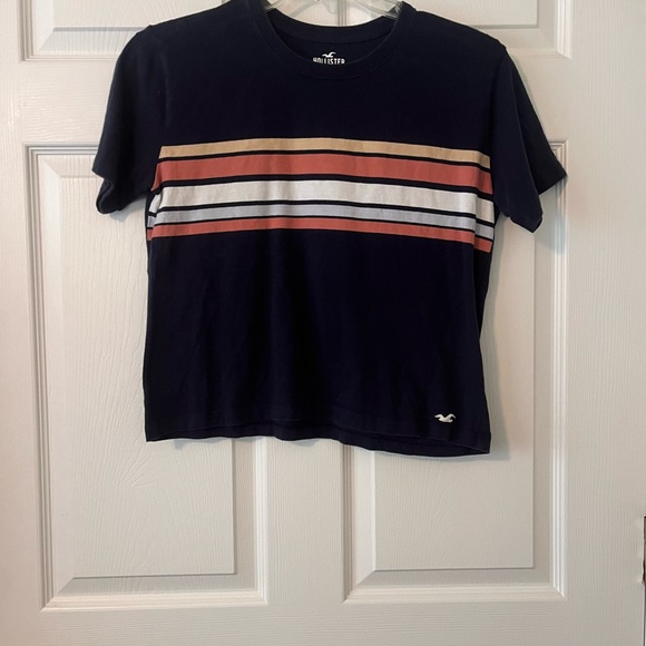 Hollister Tops - Hollister  Short Sleeve Tee with Multicolor Stripes